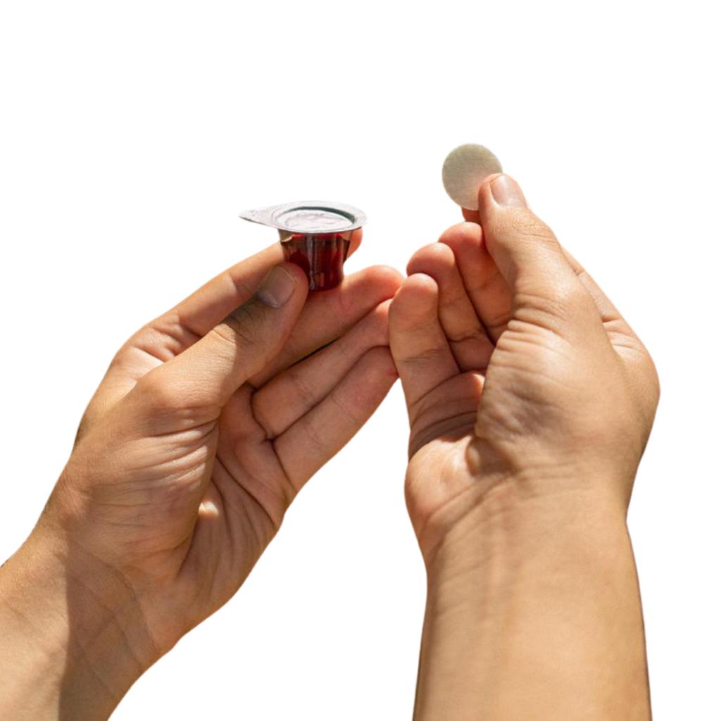 The Miracle Meal Pre Packaged Communion Cups With Wafer & 100% Concord Grape Juice